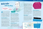 Buchcover und Innenansicht für das Buch: WAS IST WAS Naturwissenschaften easy! Physik. Licht und Atome.
