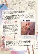 Buchcover und Innenansicht für das Buch: Les Carnets de Cerise 3