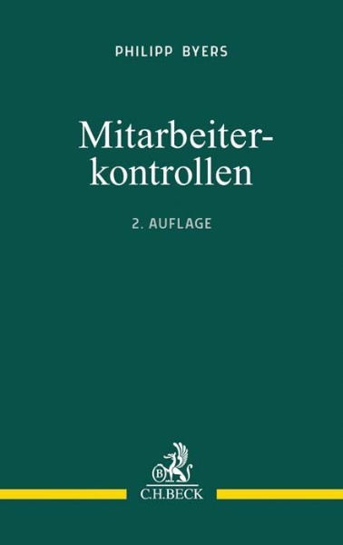 Buchcover und Innenansicht für das Buch: Mitarbeiterkontrollen