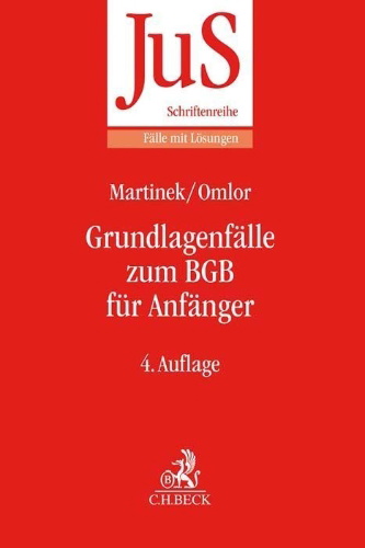 Buchcover und Innenansicht für das Buch: Grundlagenfälle zum BGB für Anfänger