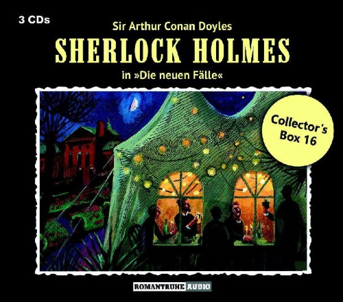 Buchcover und Innenansicht für das Buch: Sherlock Holmes - neue Fälle Collector Box 16