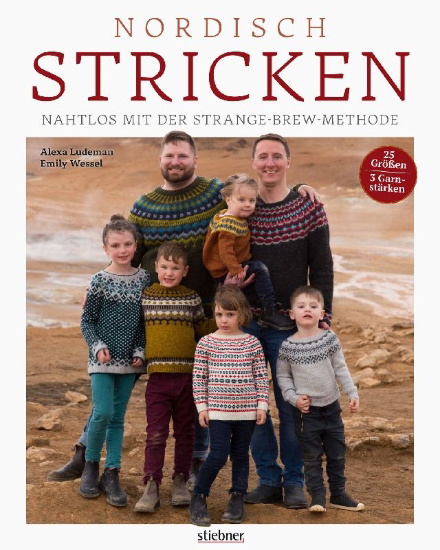 Buchcover und Innenansicht für das Buch: Nordisch Stricken