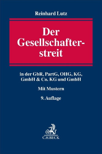 Buchcover und Innenansicht für das Buch: Der Gesellschafterstreit