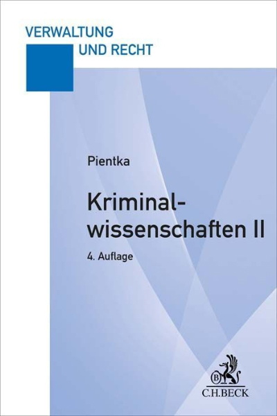 Buchcover und Innenansicht für das Buch: Kriminalwissenschaften II
