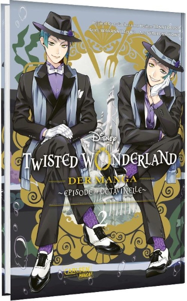 Buchcover und Innenansicht für das Buch: Twisted Wonderland: The Comic - Episode of Octavinelle