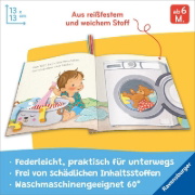 Buchcover und Innenansicht für das Buch: Mein Knuddel-Knautsch-Buch: Bei uns zu Hause
