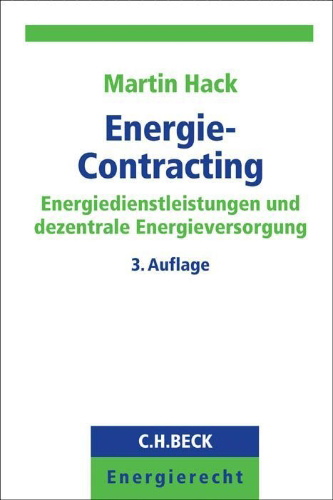 Buchcover und Innenansicht für das Buch: Energie-Contracting
