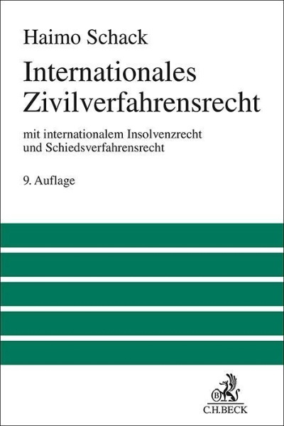 Buchcover und Innenansicht für das Buch: Internationales Zivilverfahrensrecht