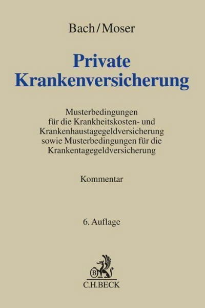 Buchcover und Innenansicht für das Buch: Private Krankenversicherung
