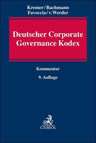Buchcover und Innenansicht für das Buch: Deutscher Corporate Governance Kodex