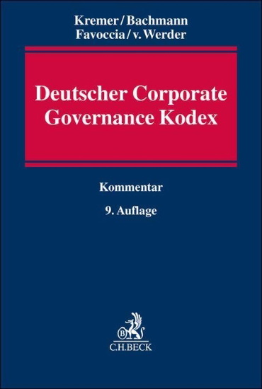 Buchcover und Innenansicht für das Buch: Deutscher Corporate Governance Kodex