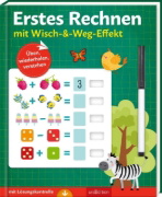 Buchcover und Innenansicht für das Buch: Erstes Rechnen - mit Wisch-&-Weg-Effekt