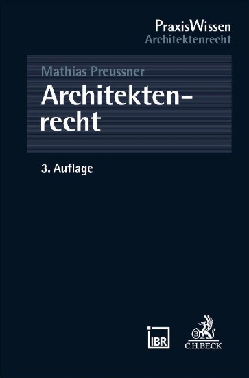 Buchcover und Innenansicht für das Buch: Architektenrecht