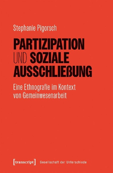 Buchcover und Innenansicht für das Buch: Partizipation und soziale Ausschließung