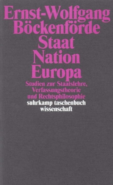 Buchcover und Innenansicht für das Buch: Staat, Nation, Europa