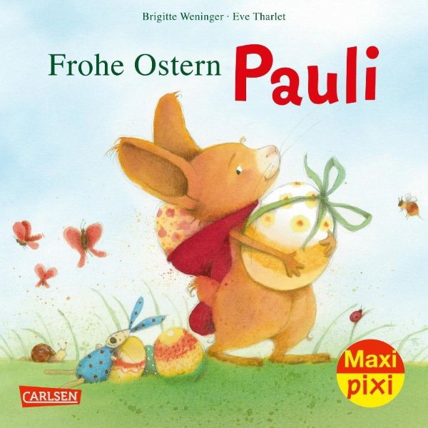 Buchcover und Innenansicht für das Buch: Maxi Pixi 412: Frohe Ostern, Pauli! 