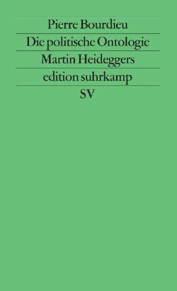 Buchcover und Innenansicht für das Buch: L'ontologie politique de Martin Heidegger