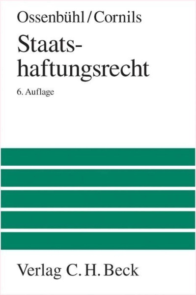 Buchcover und Innenansicht für das Buch: Staatshaftungsrecht