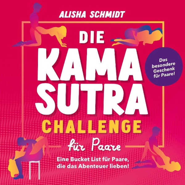 Buchcover und Innenansicht für das Buch: Die Kamasutra Challenge für Paare