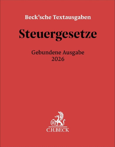 Buchcover und Innenansicht für das Buch: Steuergesetze Gebundene Ausgabe 2026