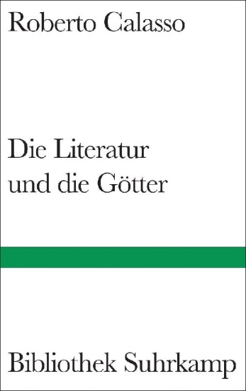 Buchcover und Innenansicht für das Buch: Die Literatur und die Götter
