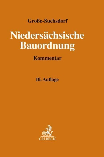 Buchcover und Innenansicht für das Buch: Niedersächsische Bauordnung
