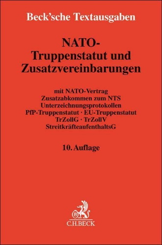 Buchcover und Innenansicht für das Buch: NATO-Truppenstatut und Zusatzvereinbarungen