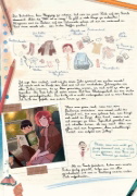 Buchcover und Innenansicht für das Buch: Les Carnets de Cerise 6