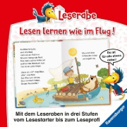 Buchcover und Innenansicht für das Buch: Leserabe - 1. Lesestufe: Max und Biber segeln los!