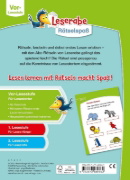 Buchcover und Innenansicht für das Buch: Ravensburger Leserabe Rätselspaß - Abc-Rätsel für Lesestarter ab 5 Jahren - Vor-Lesestufe