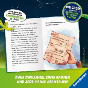 Buchcover und Innenansicht für das Buch: Die Jagd nach dem magischen Detektivkoffer, Band 6 - Schurken in der Schule