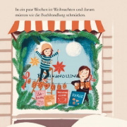 Buchcover und Innenansicht für das Buch: Maxi Pixi 453: Weihnachten in unserer Buchhandlung
