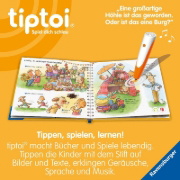 Buchcover und Innenansicht für das Buch: tiptoi® Bildergeschichten über den Umgang mit Gefühlen - Kira Katze und die Sache mit dem Streit