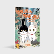 Buchcover und Innenansicht für das Buch: Tsure-neko Maruru to Hachi