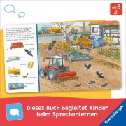 Buchcover und Innenansicht für das Buch: Sachen suchen: Auf dem Bauernhof - Wimmelbuch ab 2 Jahren