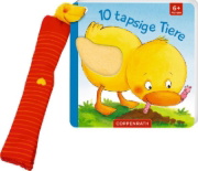 Buchcover und Innenansicht für das Buch: Mein erstes Fühl-Buch für den Buggy: 10 tapsige Tiere