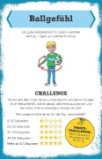 Buchcover und Innenansicht für das Buch: Meine Challengebox Fußball - Für Kinder ab 6 Jahren