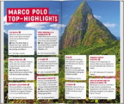 Buchcover und Innenansicht für das Buch: MARCO POLO Reiseführer Karibik, Kleine Antillen - Barbados, Trinidad & Tobago, Windward Island, Französische & Niederländische Antillen, Leeward & Virgin Islands