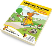 Buchcover und Innenansicht für das Buch: Kindergartenblock ab 4 Jahre - Kombinieren, rätseln, Fehler finden