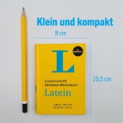 Buchcover und Innenansicht für das Buch: Langenscheidt Universal-Wörterbuch Latein