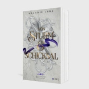 Buchcover und Innenansicht für das Buch: Von Sturm & Schicksal (Die Geschichte der Anderswelt 6)