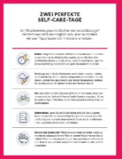 Buchcover und Innenansicht für das Buch: Self Care - sei gut zu dir