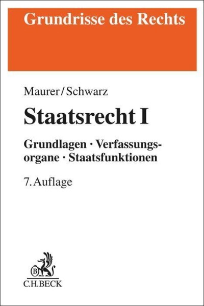 Buchcover und Innenansicht für das Buch: Staatsrecht I