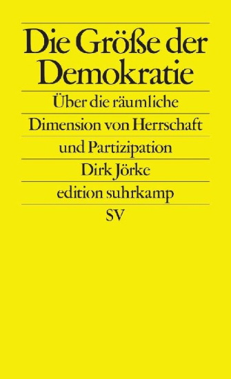 Buchcover und Innenansicht für das Buch: Die Größe der Demokratie