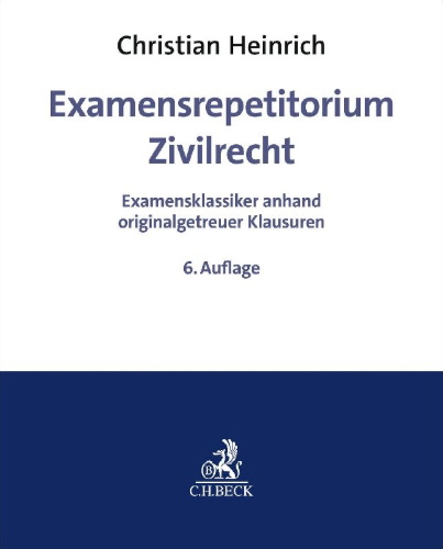 Buchcover und Innenansicht für das Buch: Examensrepetitorium Zivilrecht
