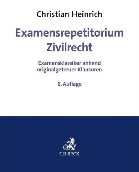 Buchcover und Innenansicht für das Buch: Examensrepetitorium Zivilrecht