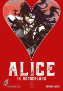 Buchcover und Innenansicht für das Buch: Imawa no Kuni no Alice
