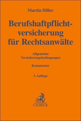 Buchcover und Innenansicht für das Buch: Berufshaftpflichtversicherung für Rechtsanwälte