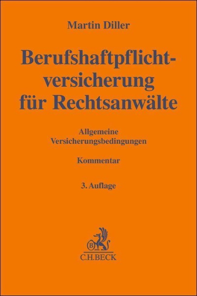 Buchcover und Innenansicht für das Buch: Berufshaftpflichtversicherung für Rechtsanwälte