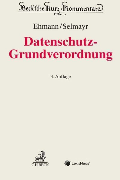 Buchcover und Innenansicht für das Buch: DS-GVO